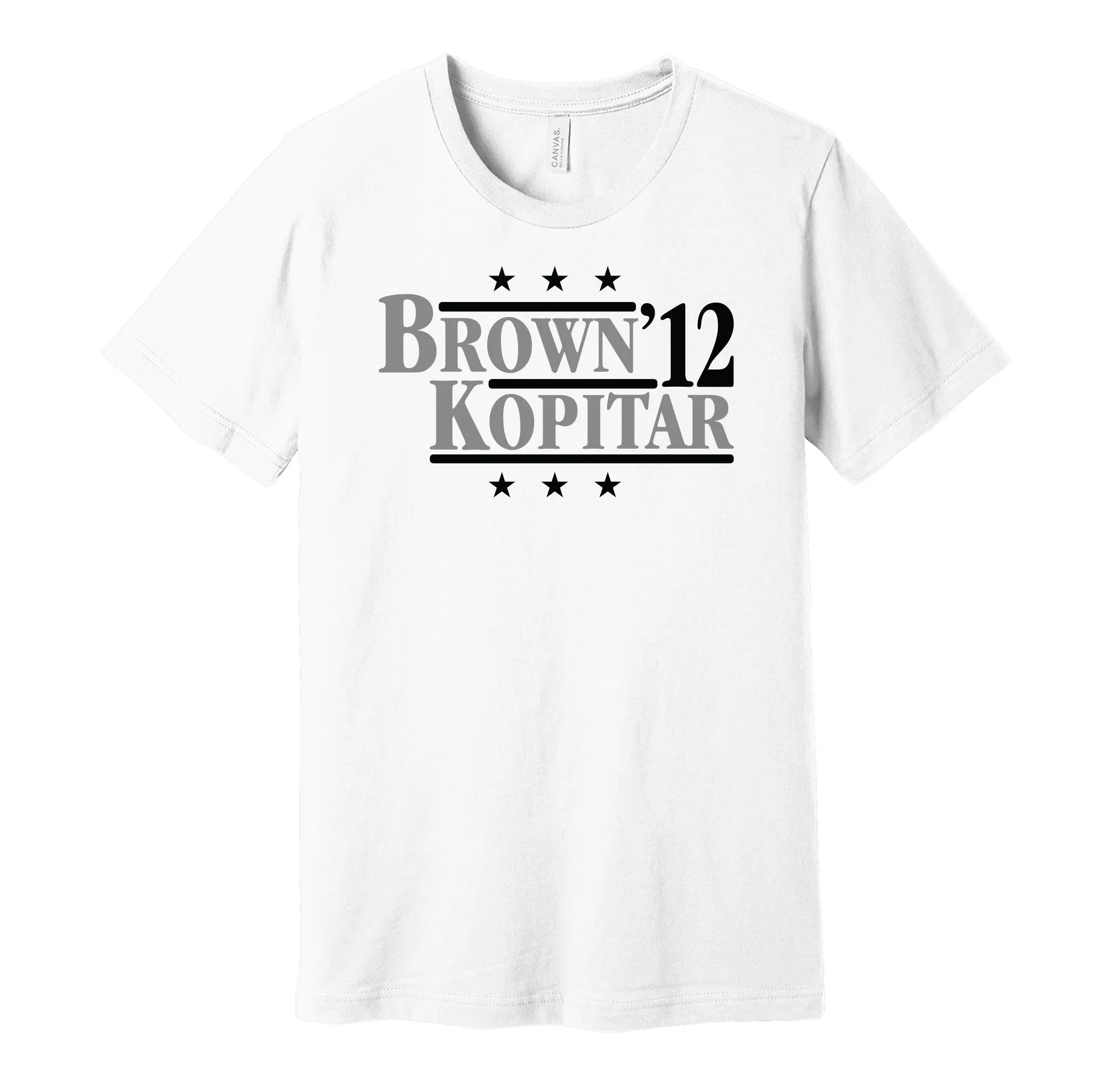 Brown & Kopitar '12 - Los Angeles California Legends Political Campaign Parody T-Shirt - Hyper Than Hype Shirts
