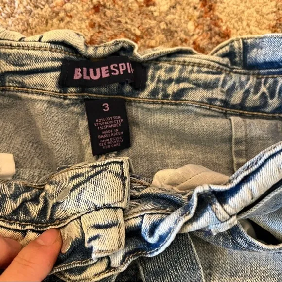 Bundle of 6 Women’s Denim Shorts Light/Dark Blue all Size 3 Low /Mid Raise