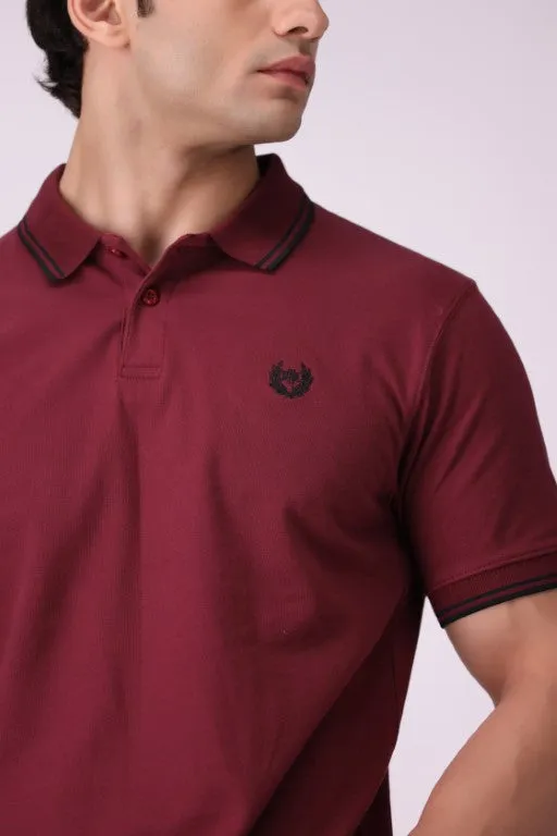 Burgandy Color Polo Shirt