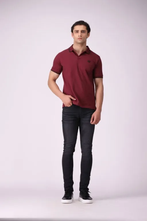 Burgandy Color Polo Shirt