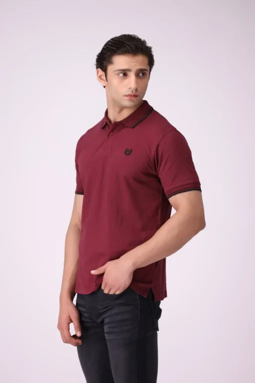 Burgandy Color Polo Shirt