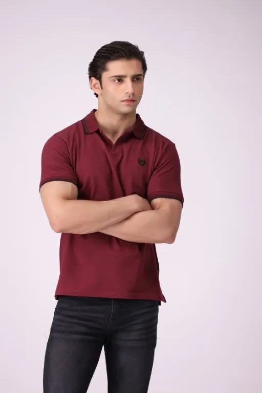 Burgandy Color Polo Shirt