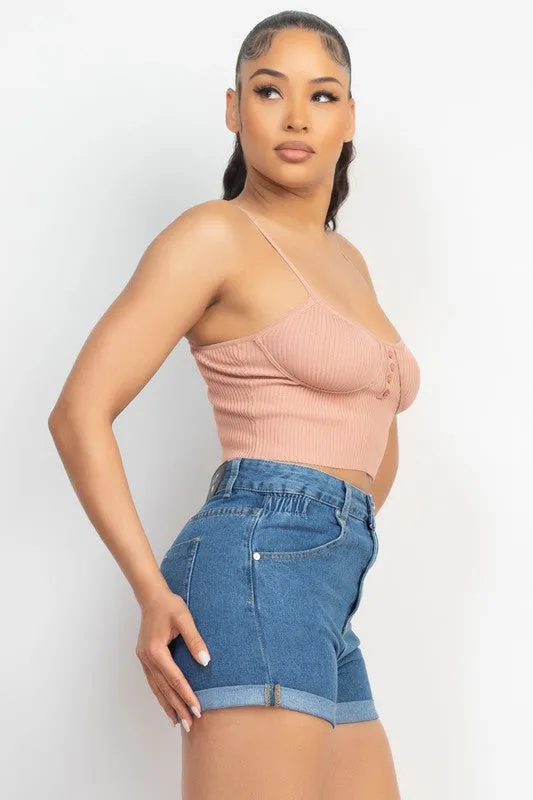 BUTTON SWEATER TOP