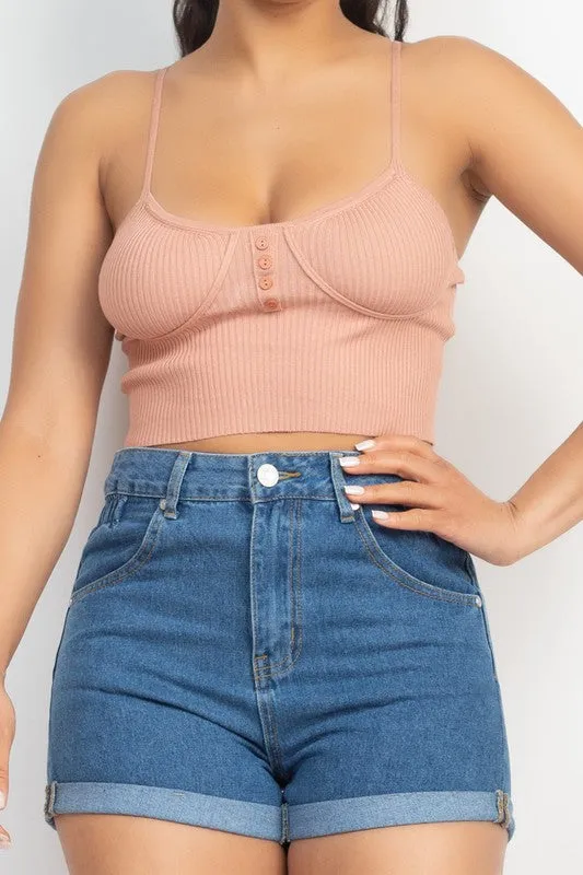 BUTTON SWEATER TOP