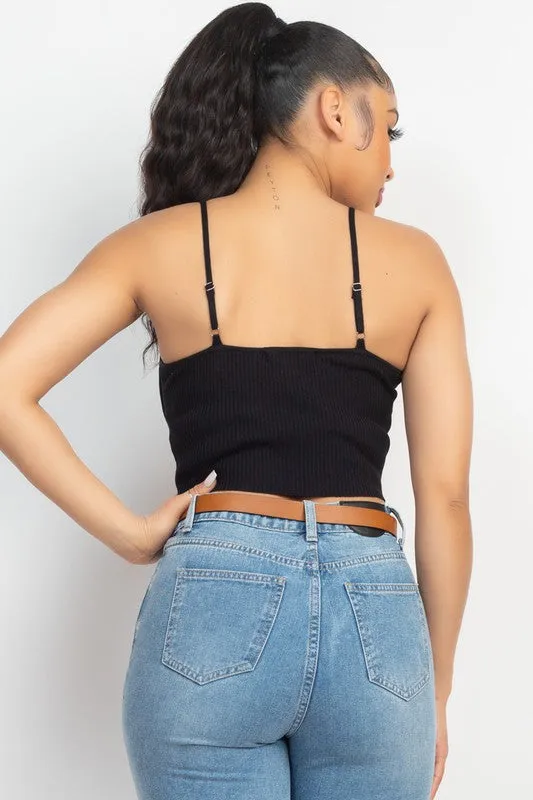 BUTTON SWEATER TOP