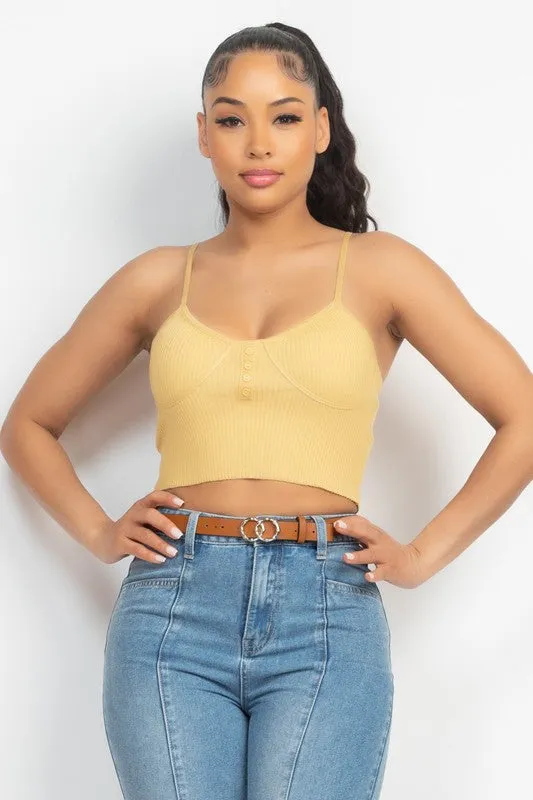 BUTTON SWEATER TOP