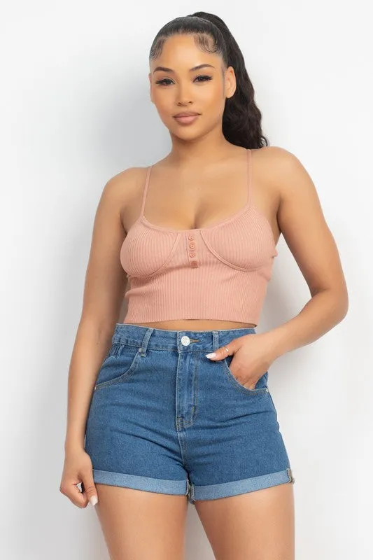 BUTTON SWEATER TOP