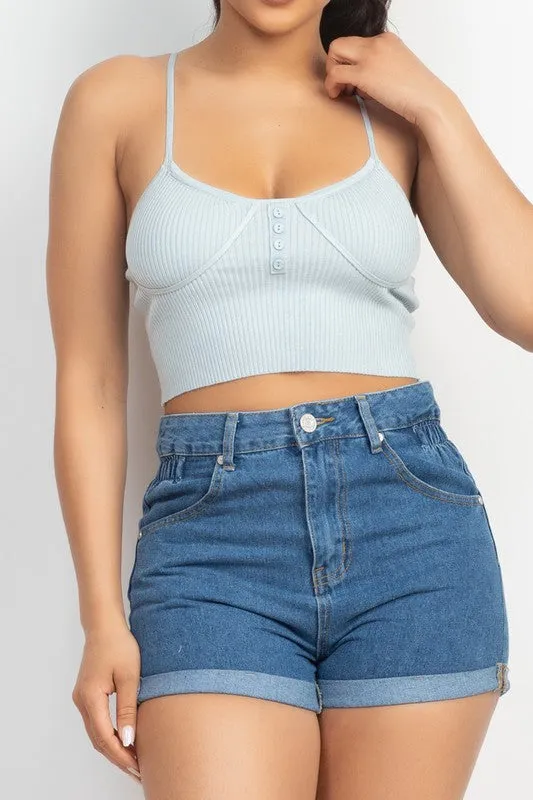 BUTTON SWEATER TOP