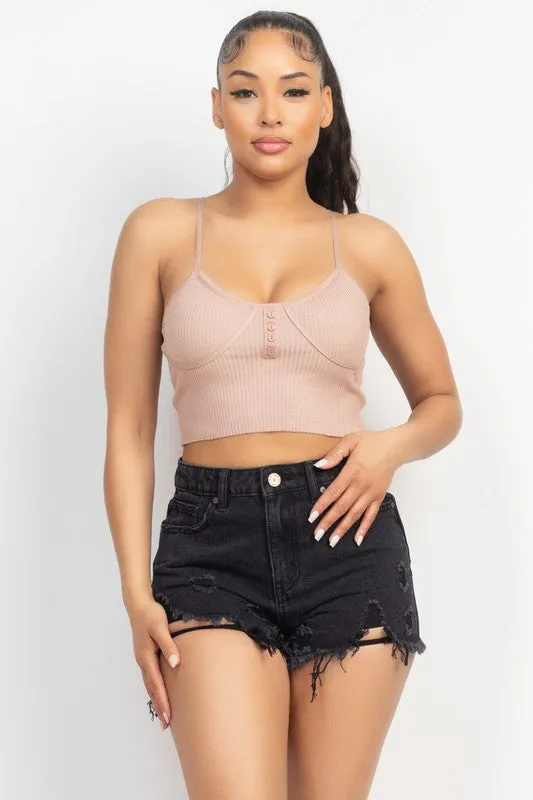 BUTTON SWEATER TOP