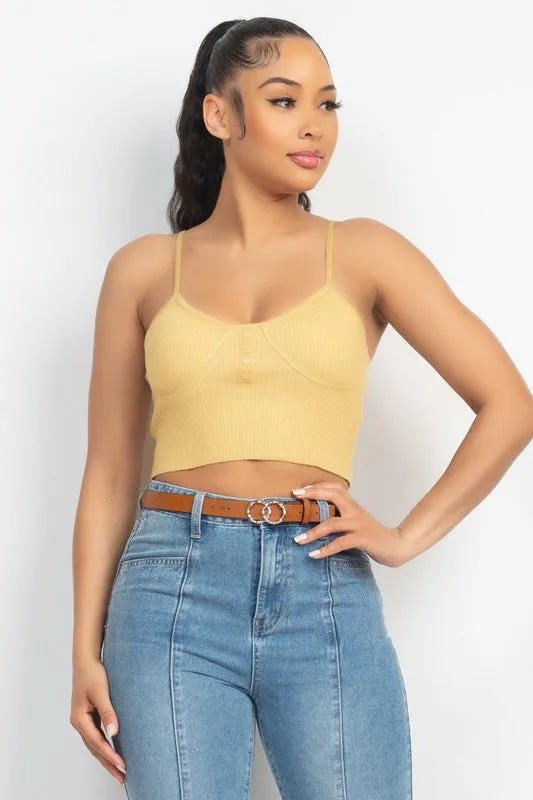 BUTTON SWEATER TOP
