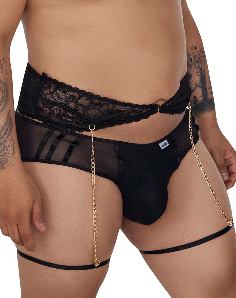 Candyman 99703x Garter Briefs Two Piece Set
