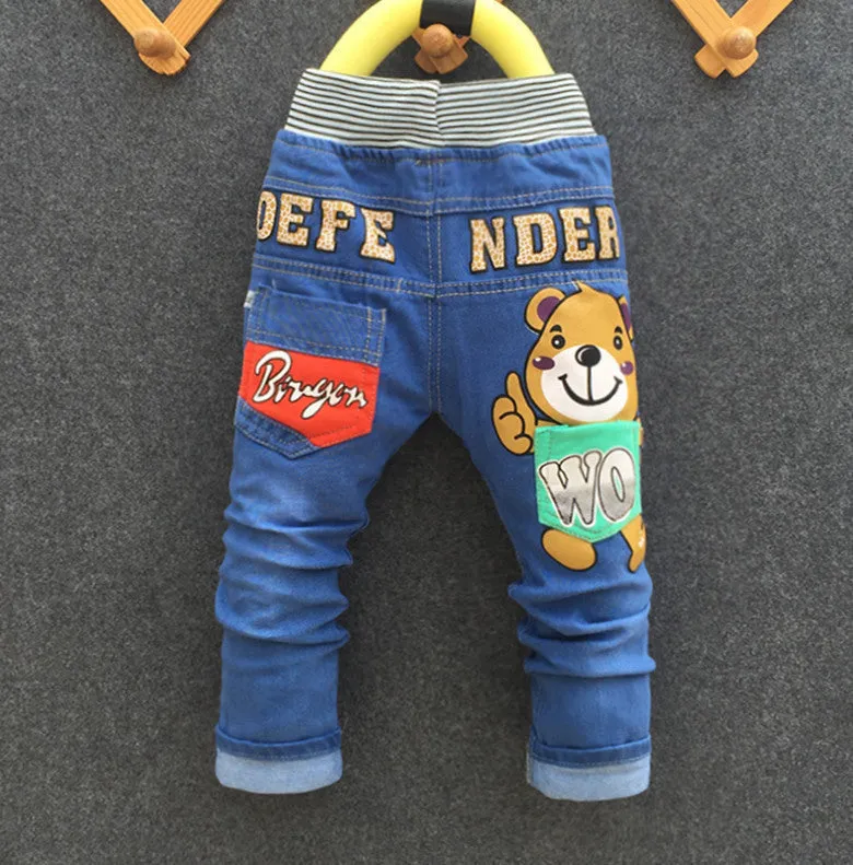 cartoon fashion character children kid baby boy girl jeans pants