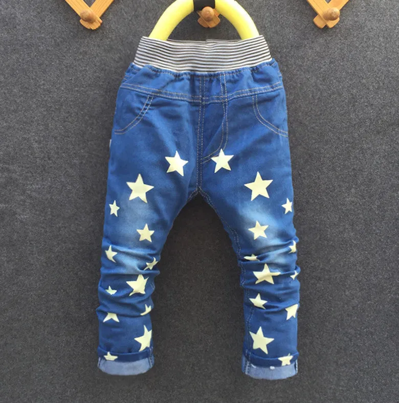 cartoon fashion character children kid baby boy girl jeans pants