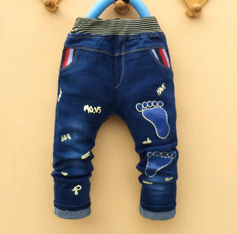 cartoon fashion character children kid baby boy girl jeans pants
