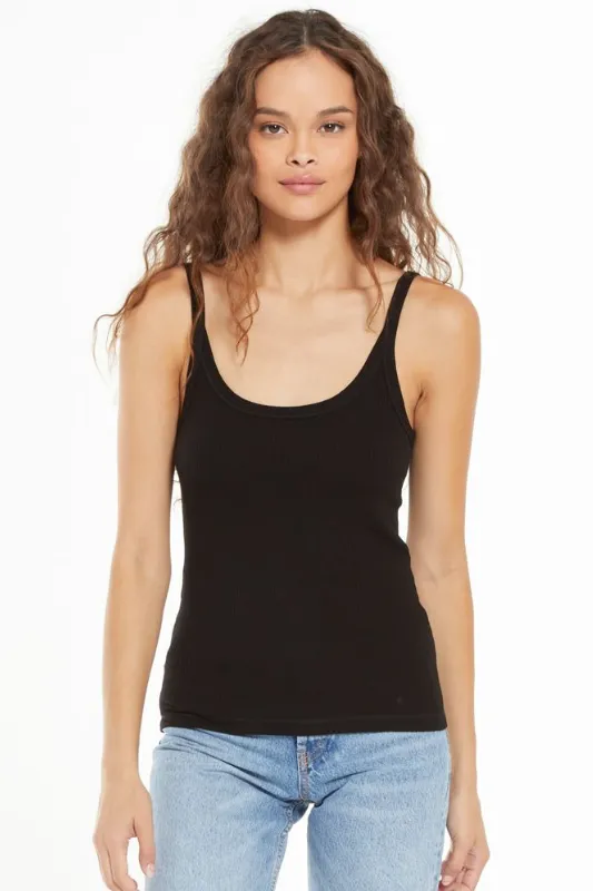 Casa Rib Tank - Black