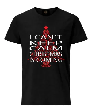 Christmas T-Shirt I Can't Keep Calm- Black