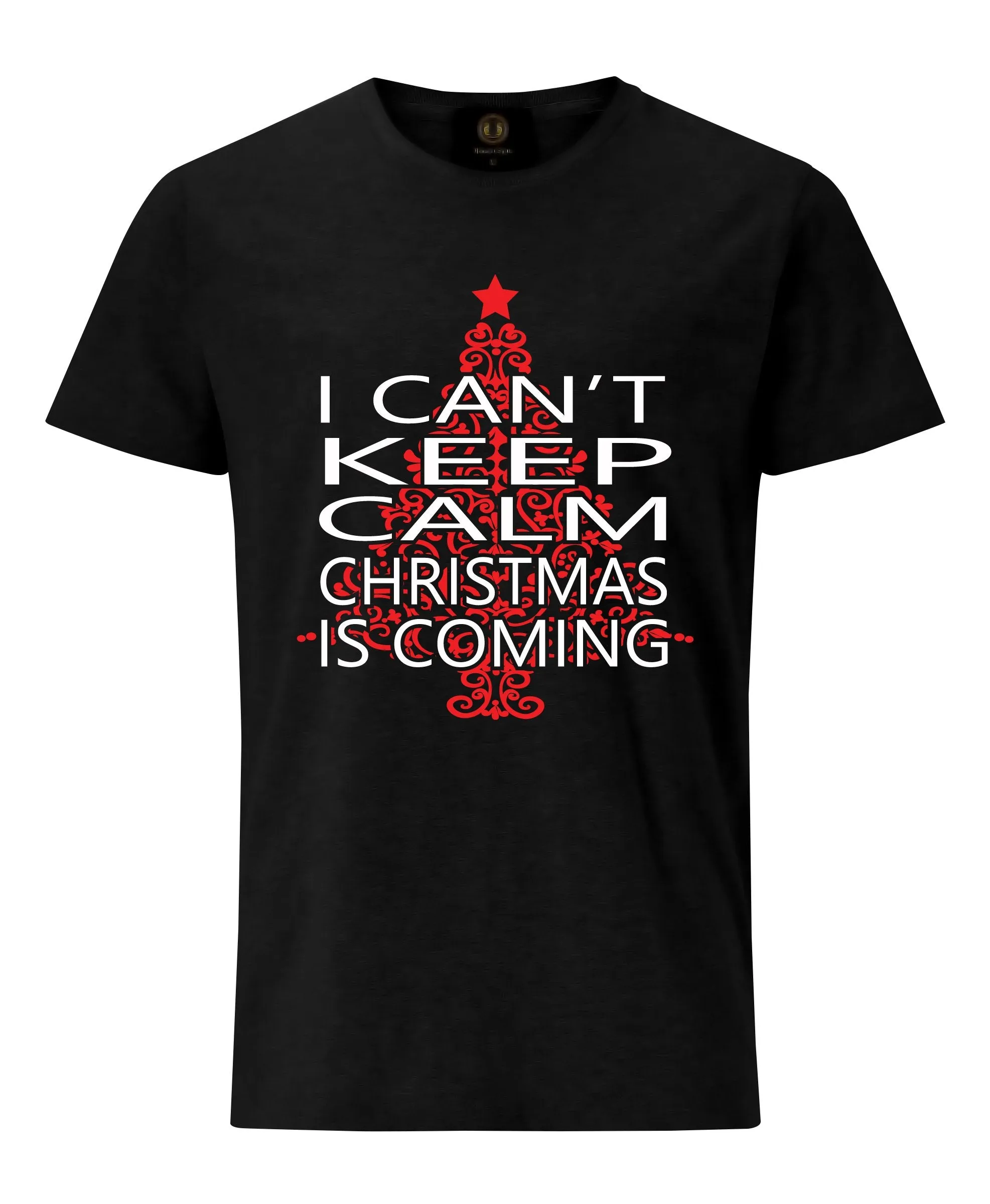 Christmas T-Shirt I Can't Keep Calm- Black