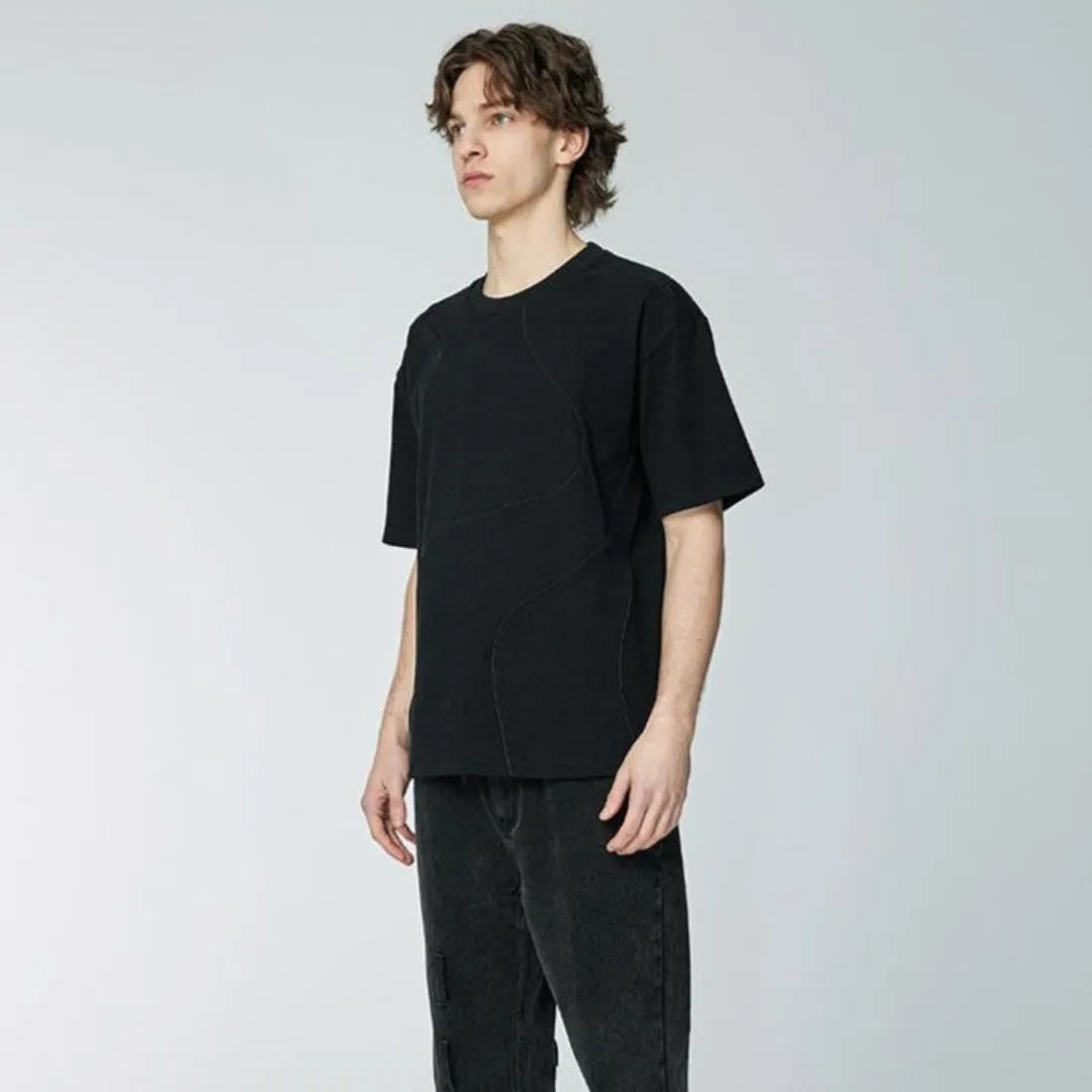Chuanmai - Heavy Oversized Tee - Black