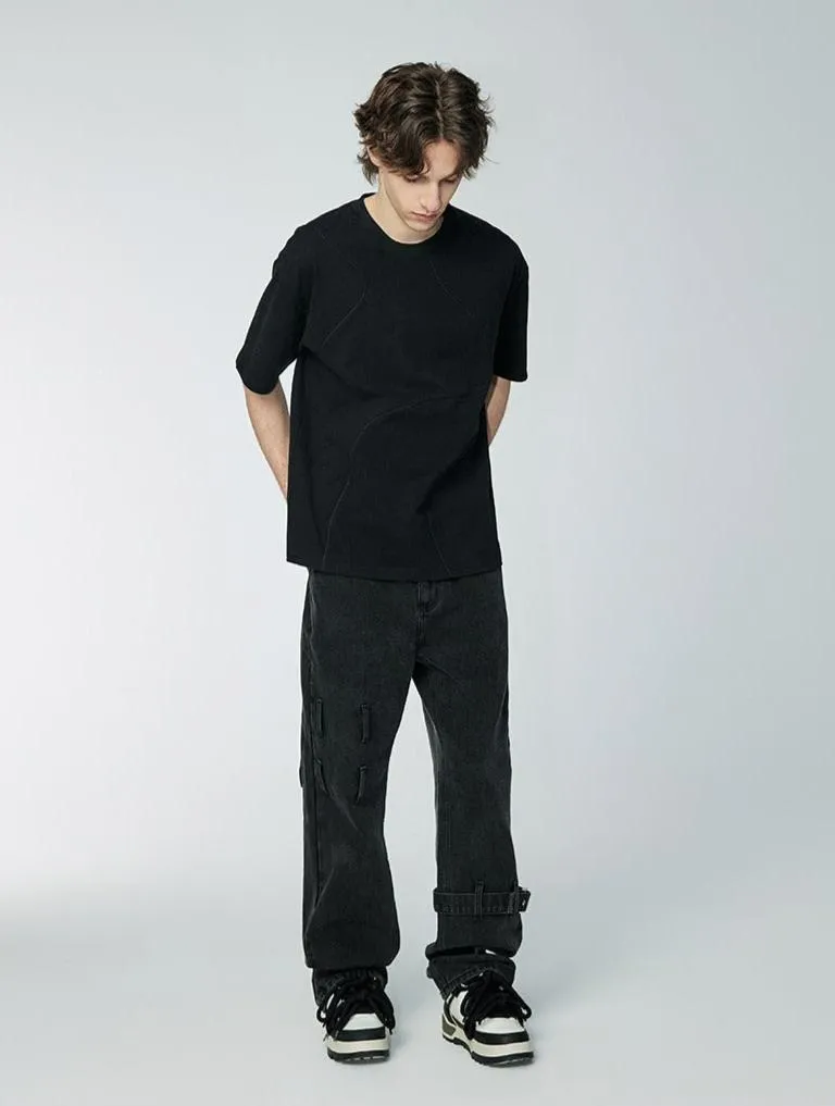 Chuanmai - Heavy Oversized Tee - Black