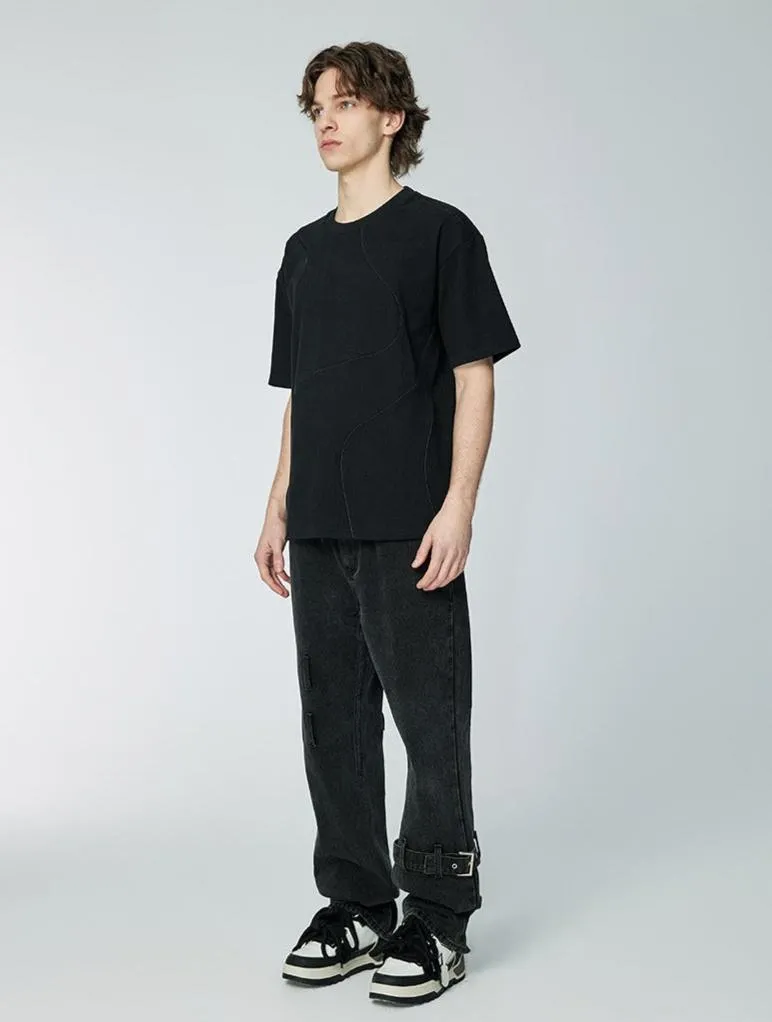 Chuanmai - Heavy Oversized Tee - Black