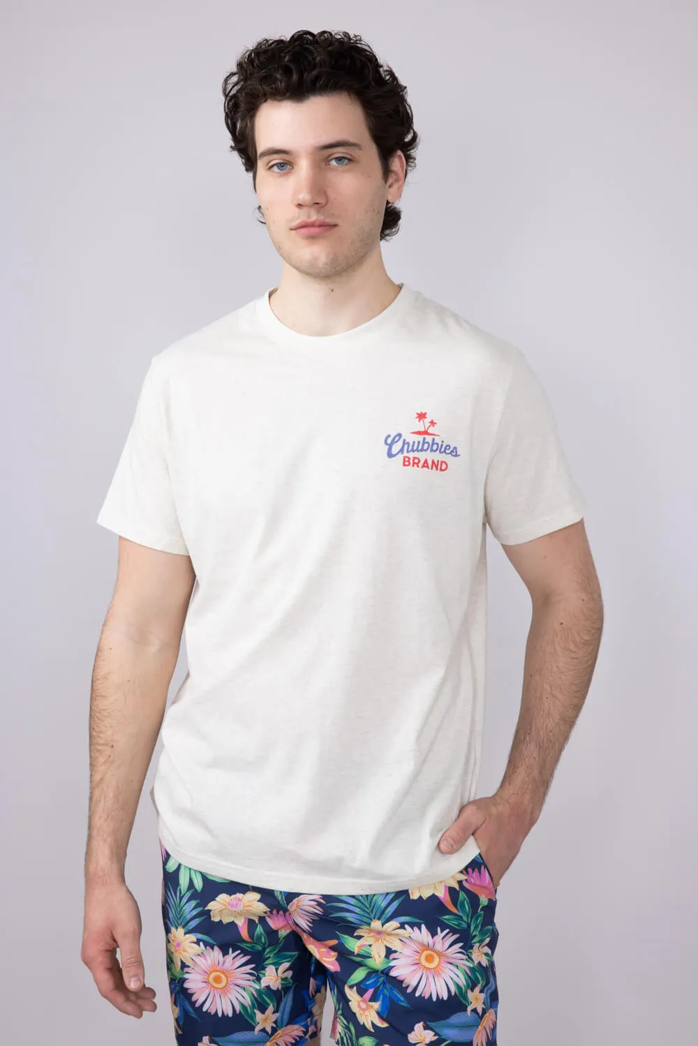Chubbies Pass Me Another T-Shirt for Men in Off White | 502251-08