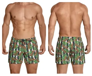 Clever 0699 Emiliano Swim Trunks Green Multi