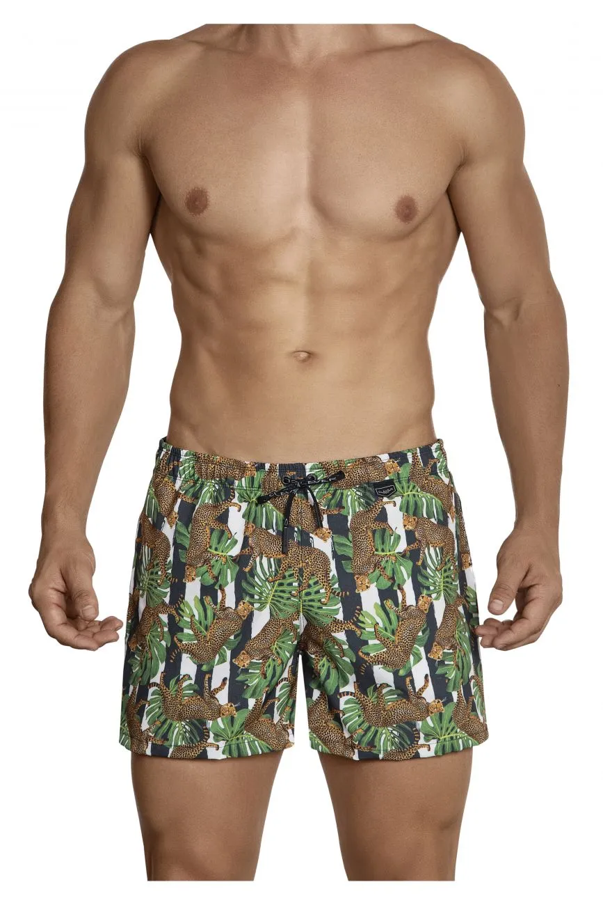 Clever 0699 Emiliano Swim Trunks Green Multi