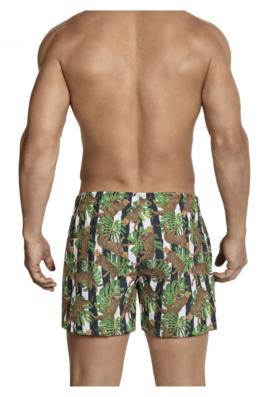 Clever 0699 Emiliano Swim Trunks Green Multi