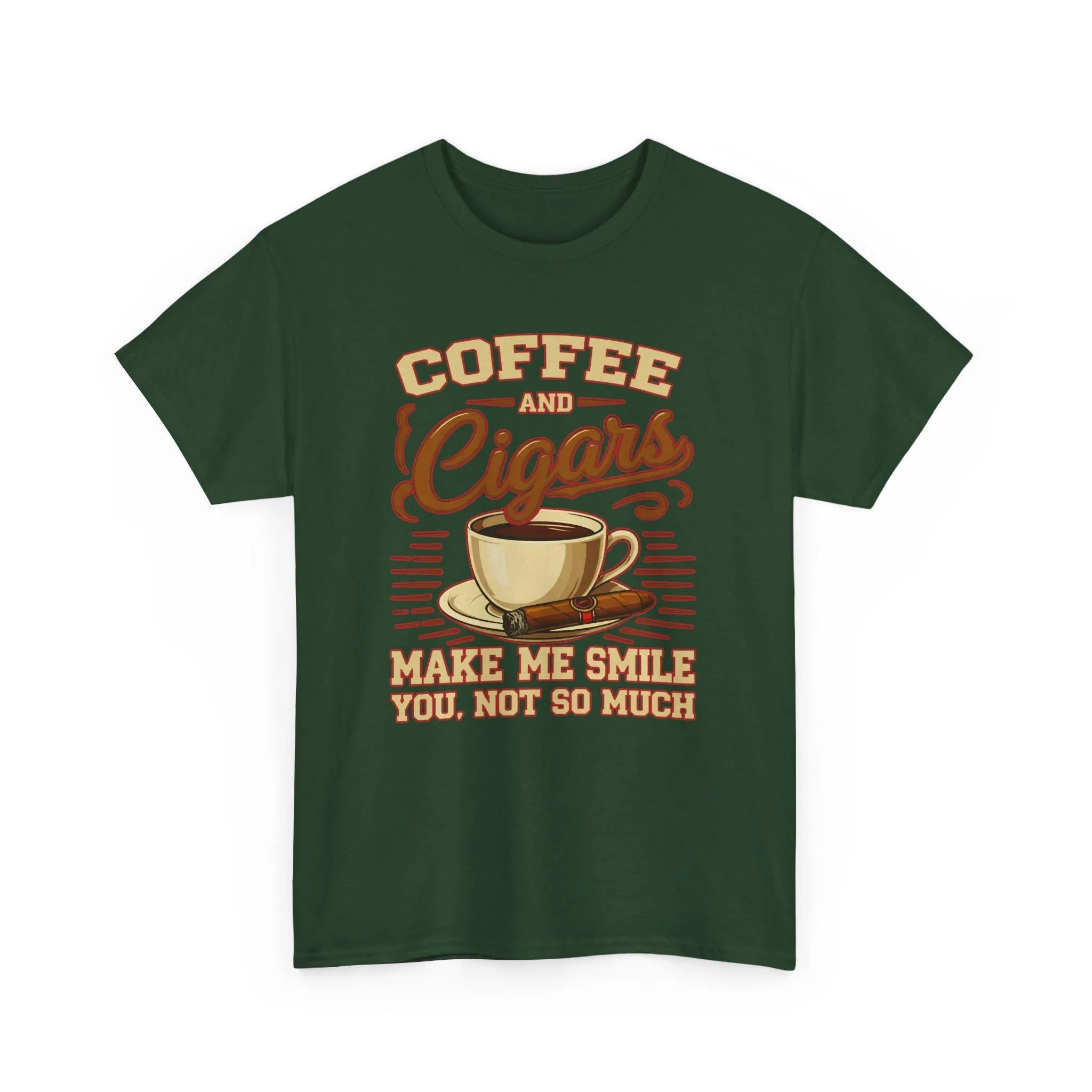 Coffee And Cigars Make Me Smile T-Shirt