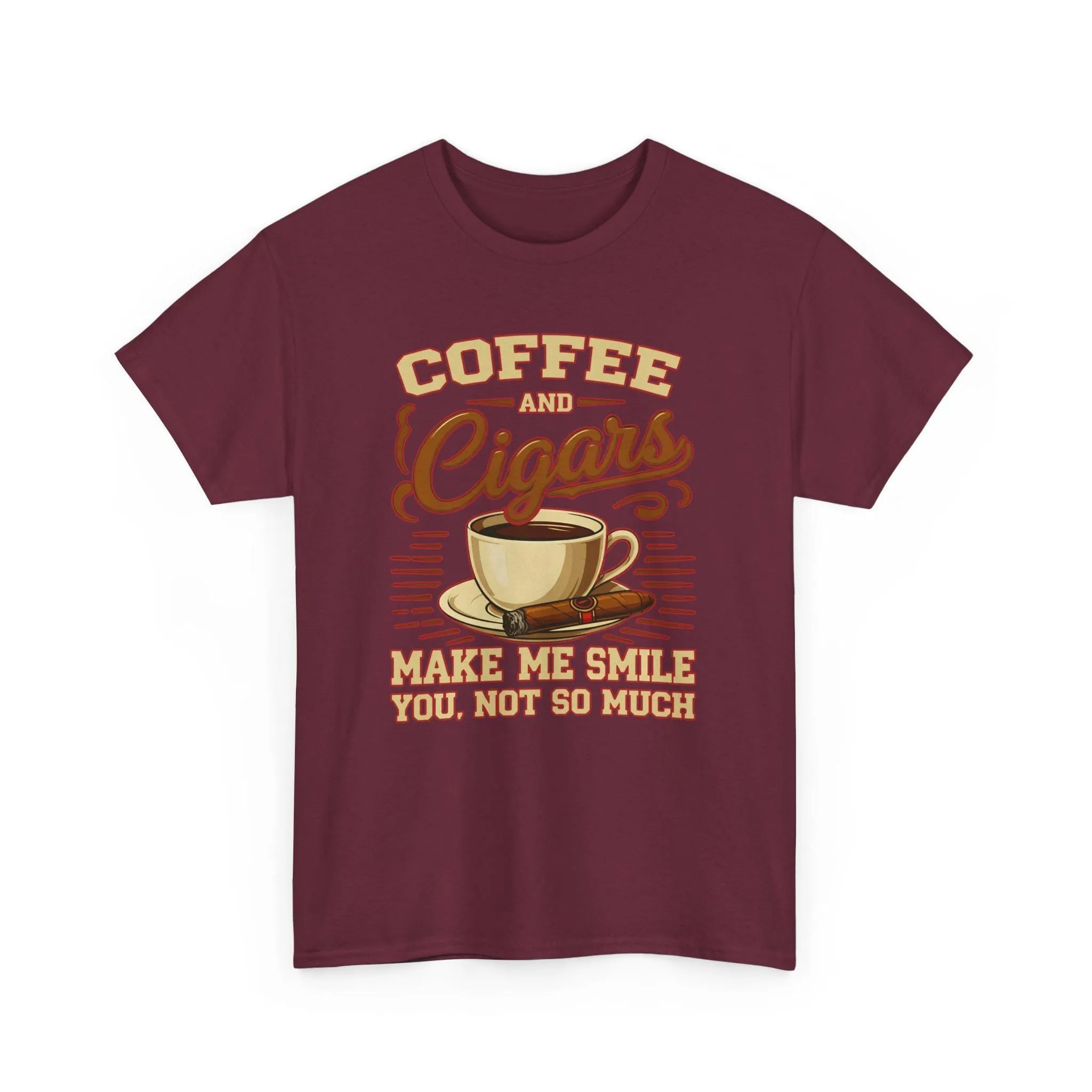 Coffee And Cigars Make Me Smile T-Shirt