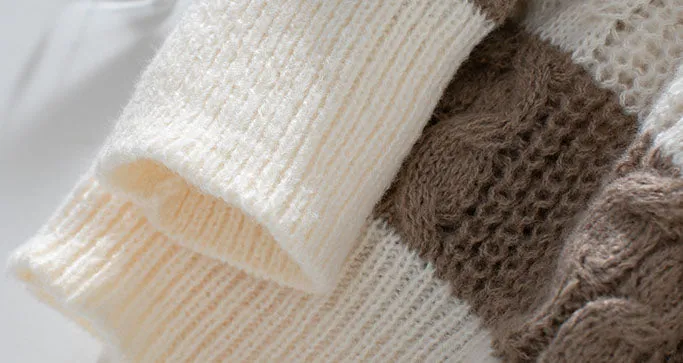 Color-Blocked Relaxed-Fit Jumper Perfect for Everyday Wear