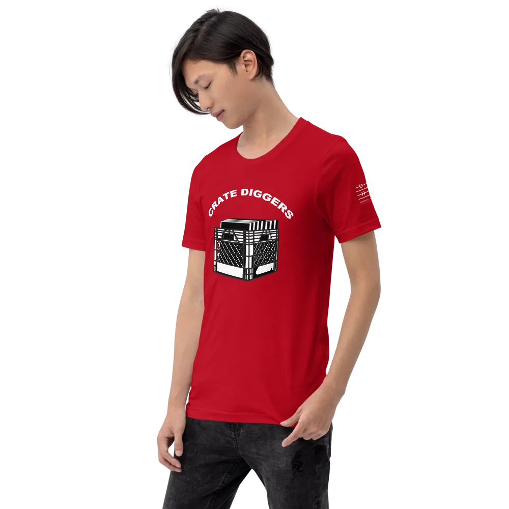 Crate Diggers (Dark) Short-Sleeve Unisex T-Shirt