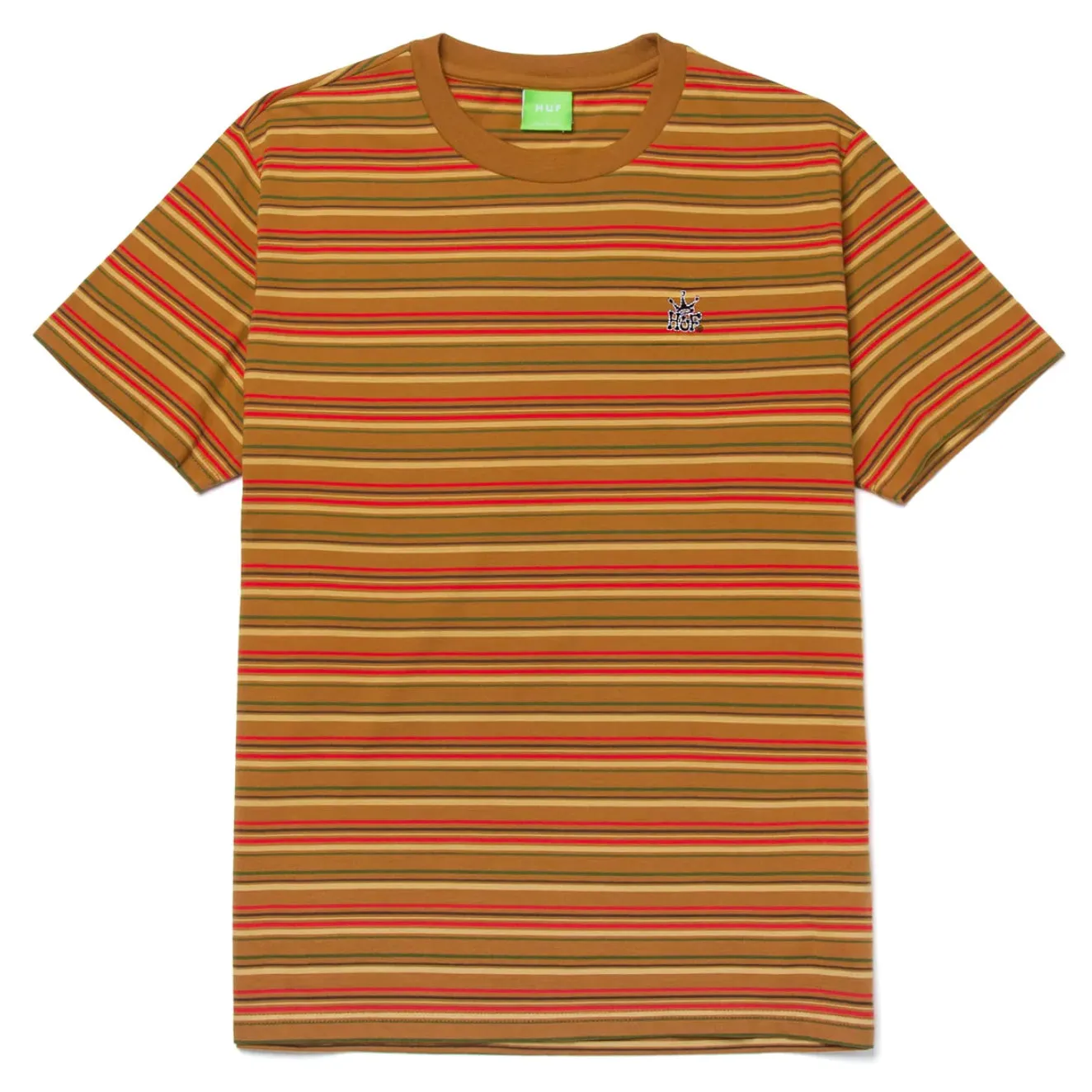 CROWN STRIPE S/S KNIT TOP