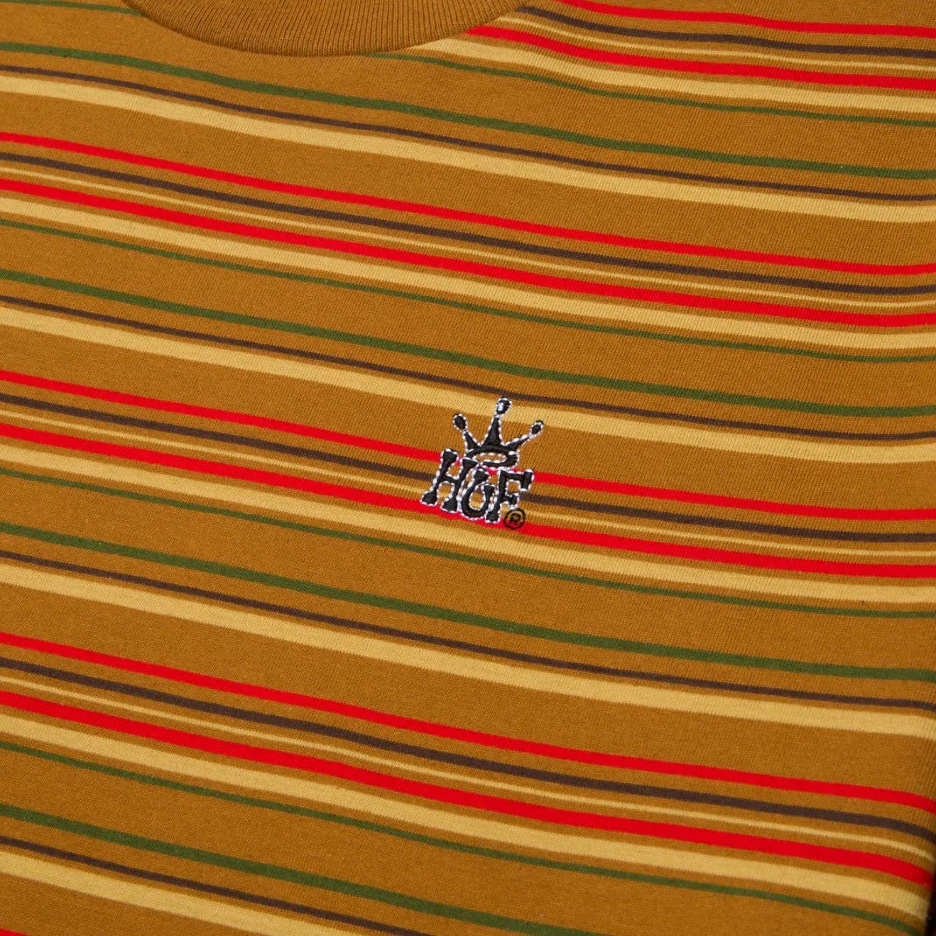CROWN STRIPE S/S KNIT TOP