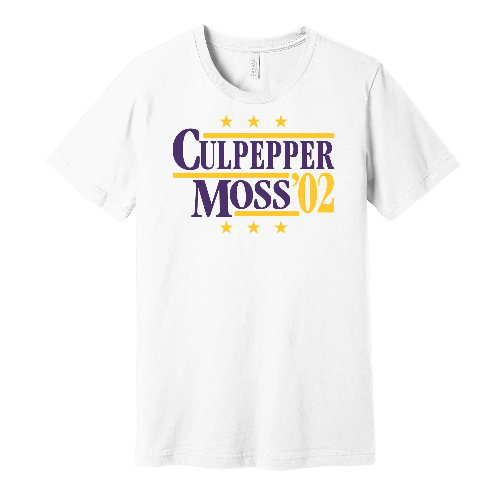 Culpepper & Moss '02 - Minnesota Legends Political Campaign Parody T-Shirt - Hyper Than Hype Shirts