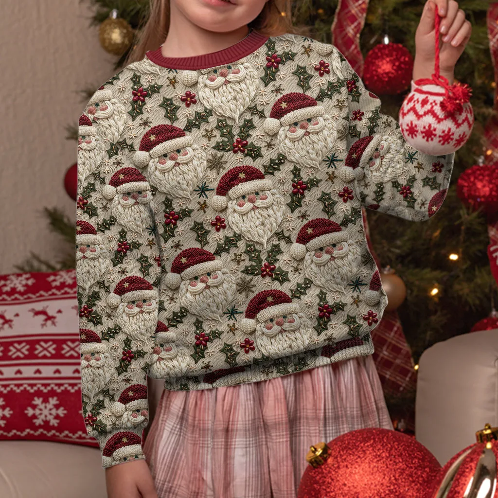 Cute Santa Christmas - Personalized Christmas Ugly Sweater