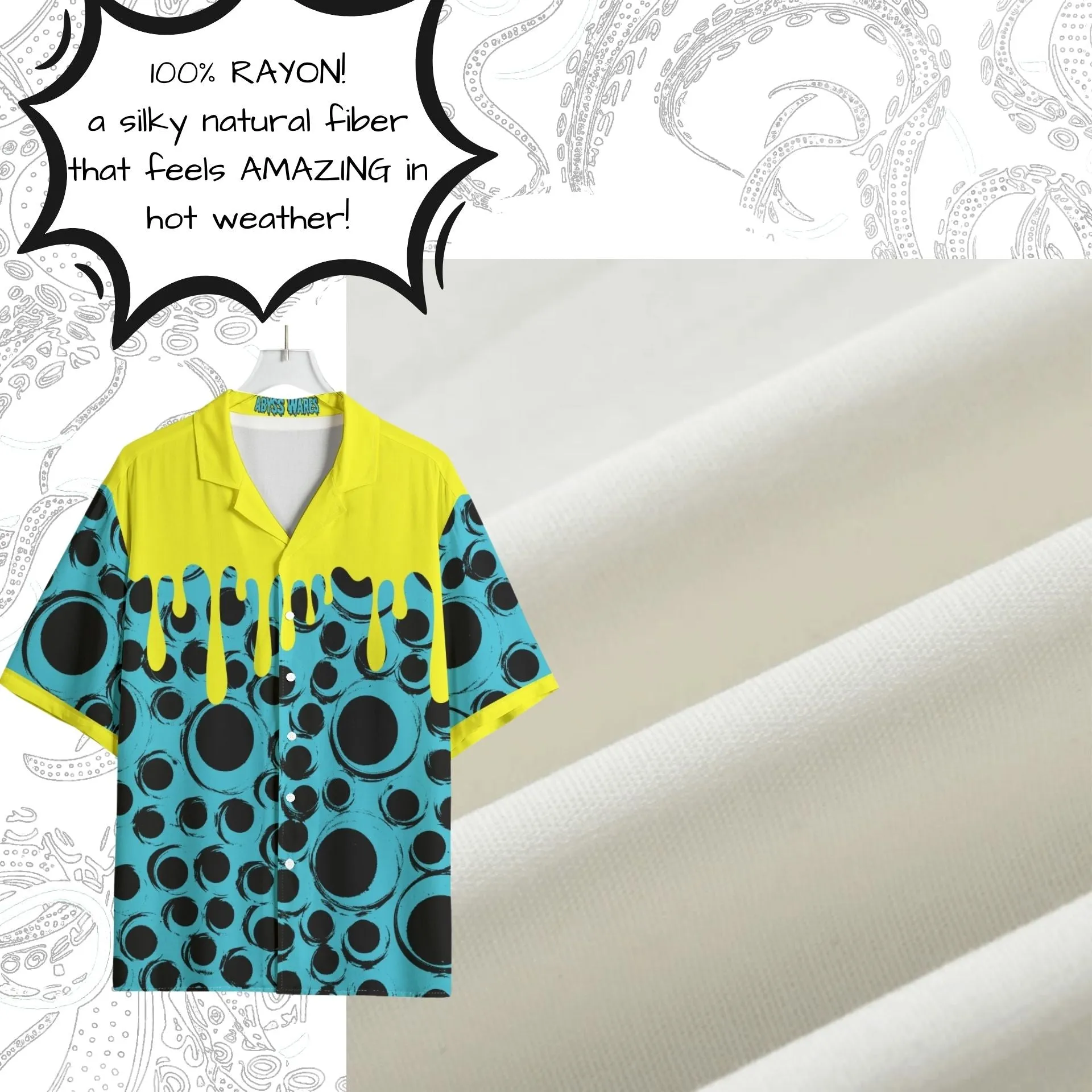 Drippy Zine Eyeball Bowling Shirt