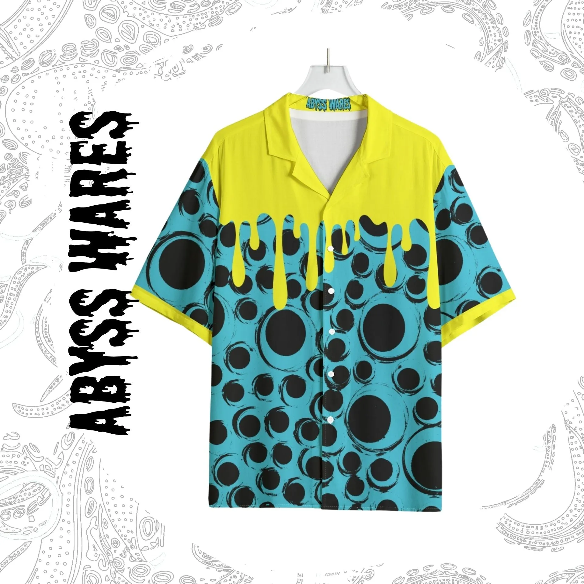Drippy Zine Eyeball Bowling Shirt