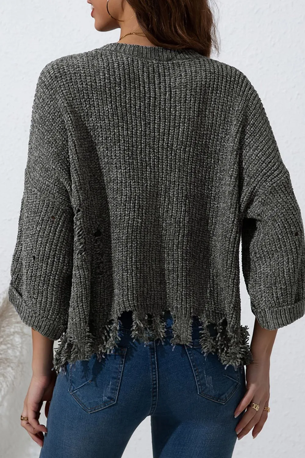 Drop Shoulder Sweater