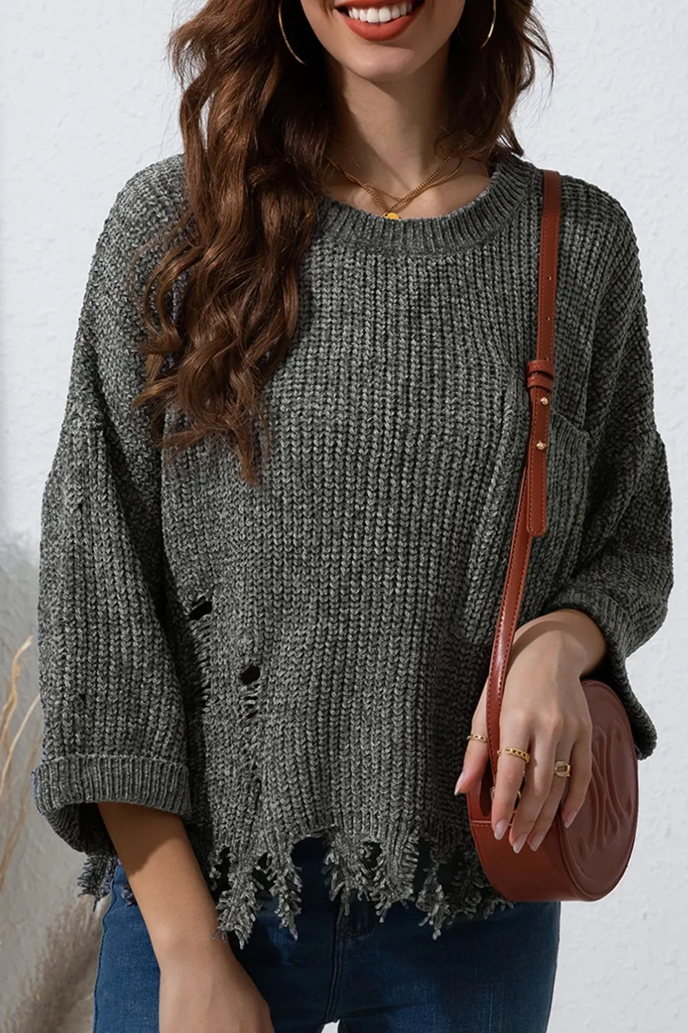 Drop Shoulder Sweater