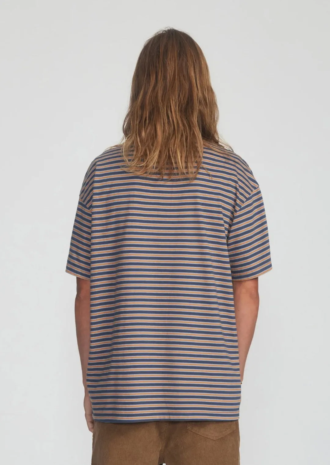 Dune Stripe Tee Brown