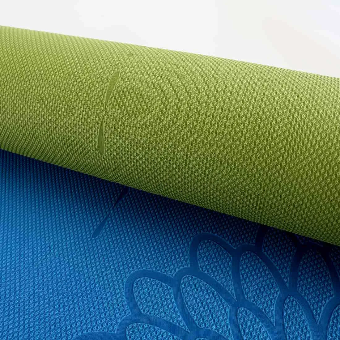 easyoga Premium Eco-care Yoga Mat Plus - B2 Blue/Green