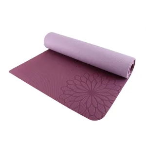 easyoga Premium Eco-care Yoga Mat Plus - R5 Wine Red/Lavender