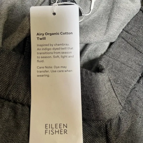 Eileen Fisher NWT Airy Organic Cotton Twill Shorts PS