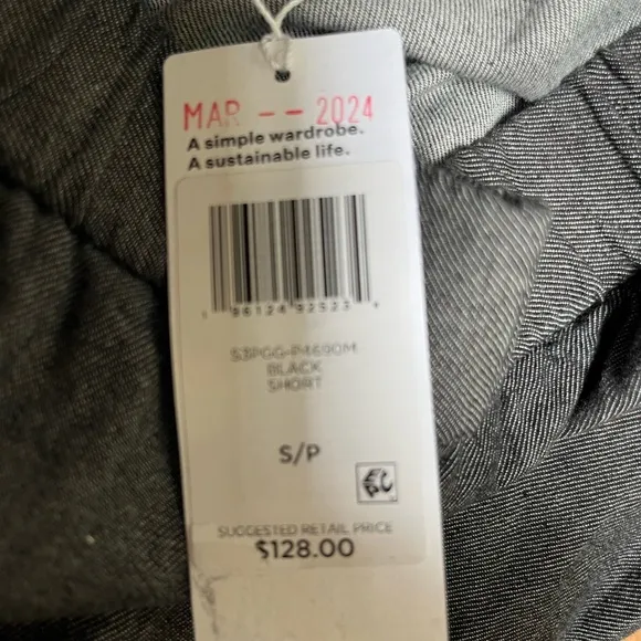 Eileen Fisher NWT Airy Organic Cotton Twill Shorts PS