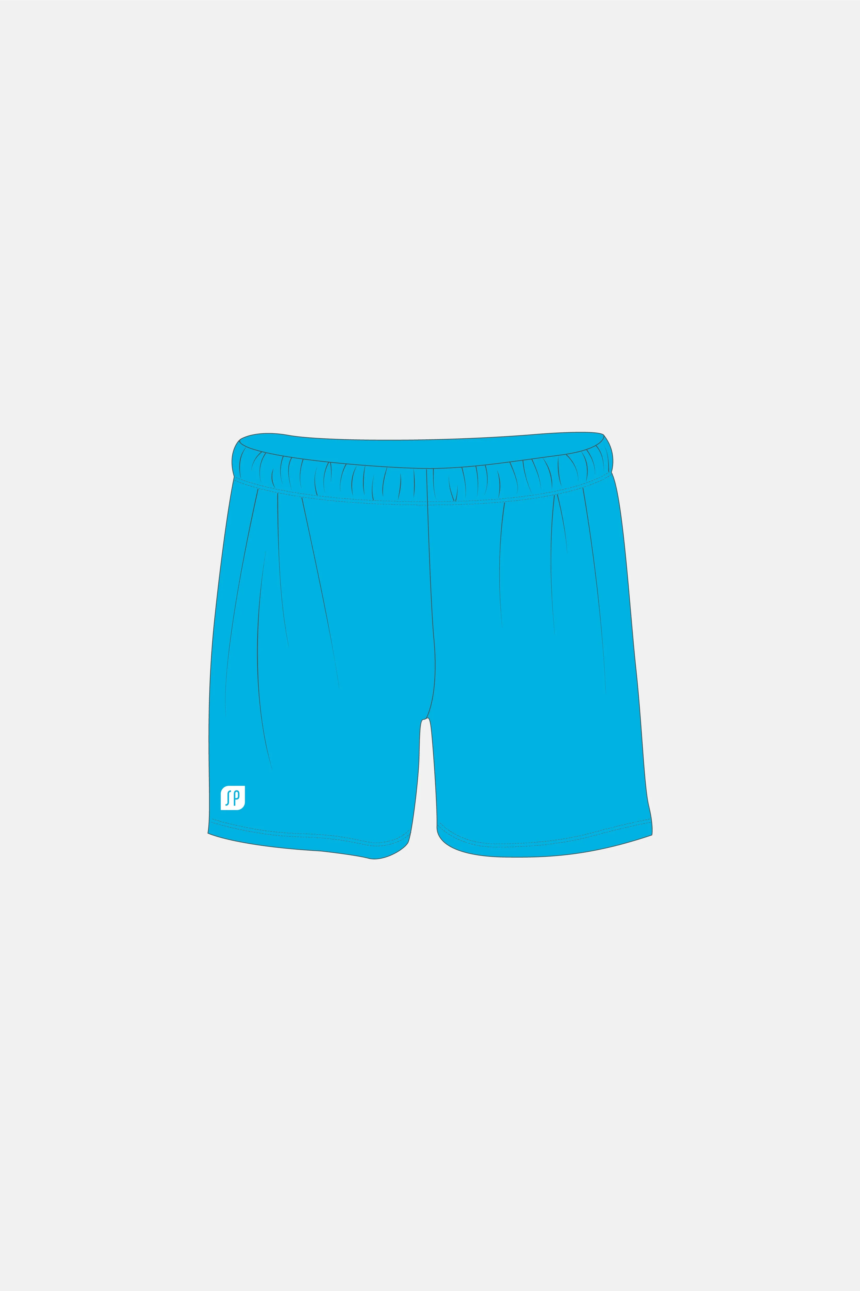 Electric Blue Tramp Shorts