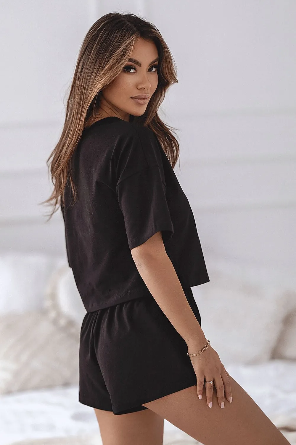 Elegant Cotton Loose-Fit Pajama Set