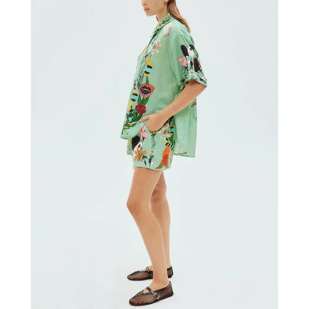 Elegant Floral Print 2-Piece Summer Vacation Set