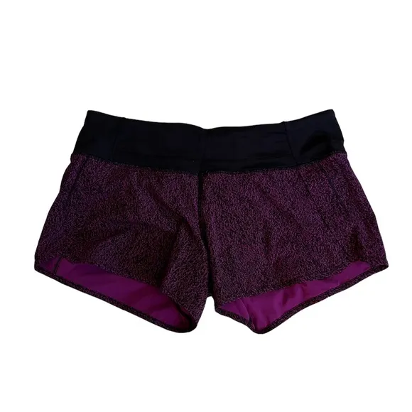 EUC Lululemon Run Times Short (4&quot;) in Circuit Aurora Black / Black