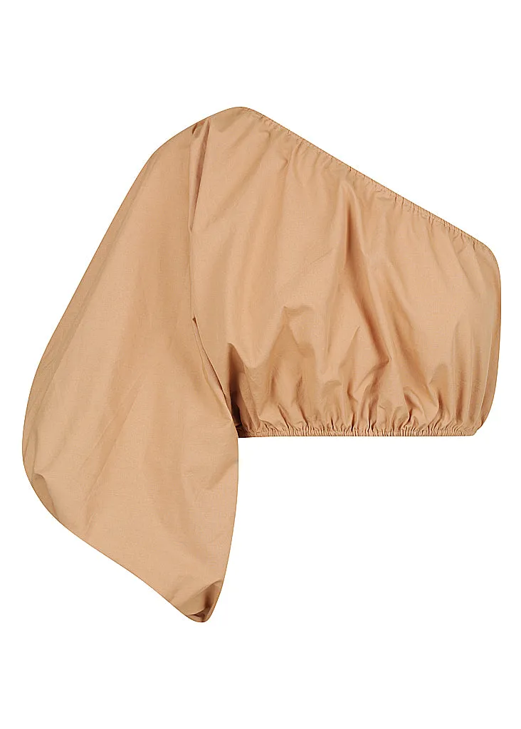 Exaggerated One Shoulder Crop | V Front Straight Leg Trouser